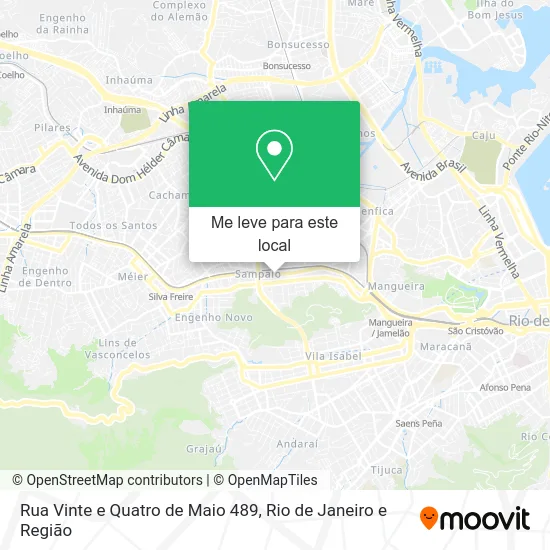 Rua Vinte e Quatro de Maio 489 mapa