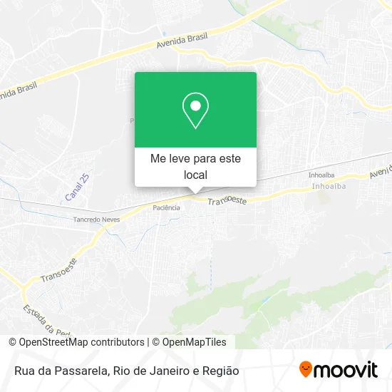 Rua da Passarela mapa