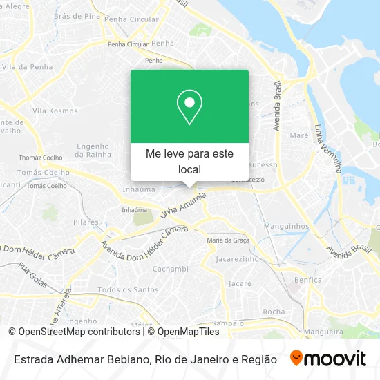 Estrada Adhemar Bebiano mapa