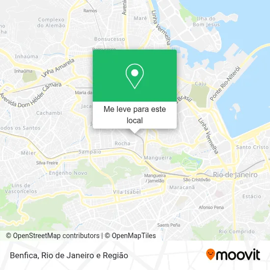 Benfica mapa