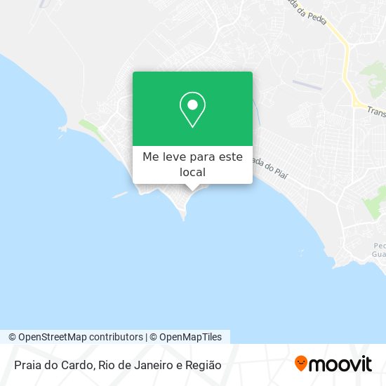 Praia do Cardo mapa