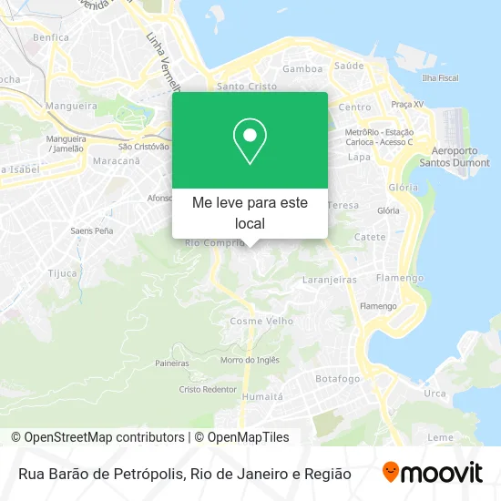 Rua Barão de Petrópolis mapa