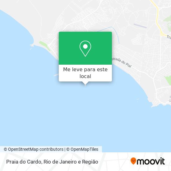 Praia do Cardo mapa