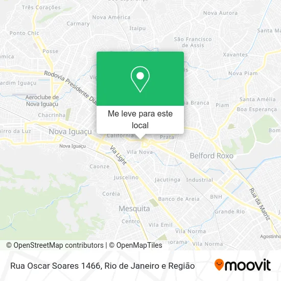 Rua Oscar Soares 1466 mapa