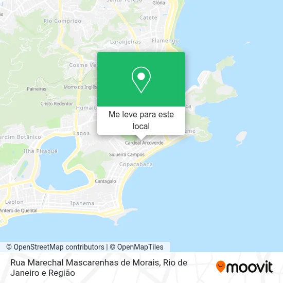Rua Marechal Mascarenhas de Morais mapa