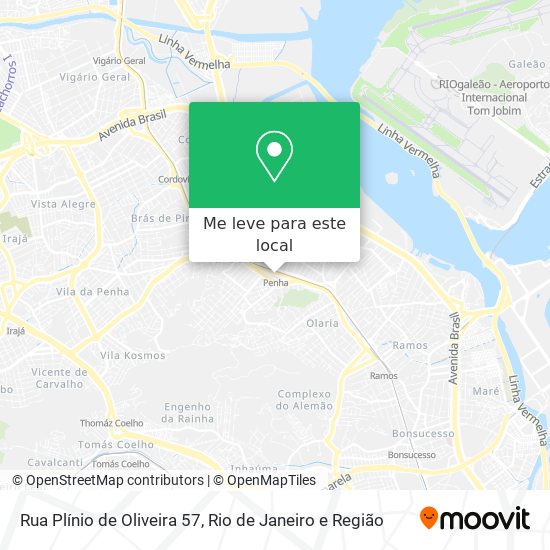 Rua Plínio de Oliveira 57 mapa
