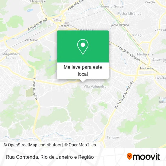 Rua Contenda mapa