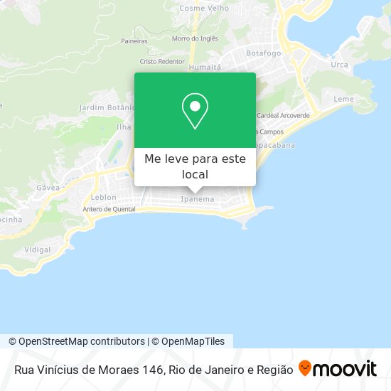 Rua Vinícius de Moraes 146 mapa