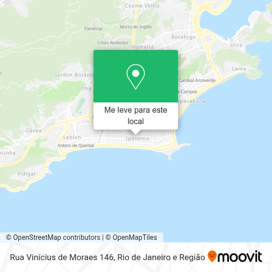 Rua Vinícius de Moraes 146 mapa