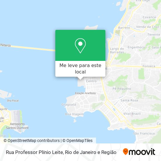 Rua Professor Plínio Leite mapa