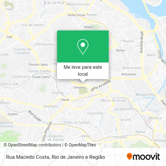 Rua Macedo Costa mapa