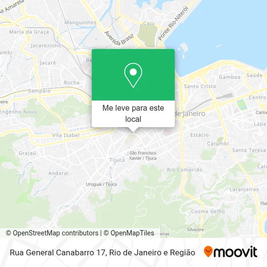 Rua General Canabarro 17 mapa