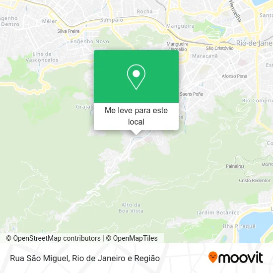 Rua São Miguel mapa