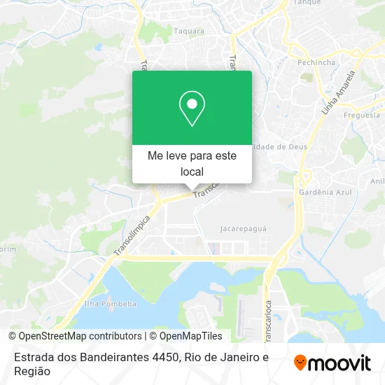 Estrada dos Bandeirantes 4450 mapa