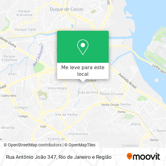 Rua Antônio João 347 mapa