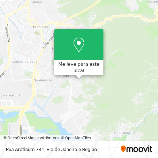 Rua Araticum 741 mapa