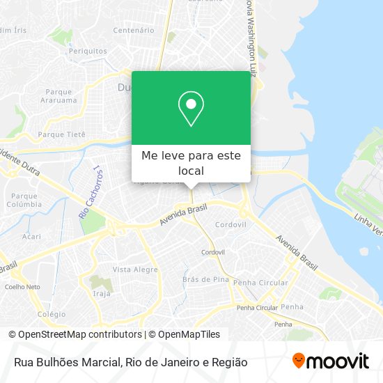 Rua Bulhões Marcial mapa