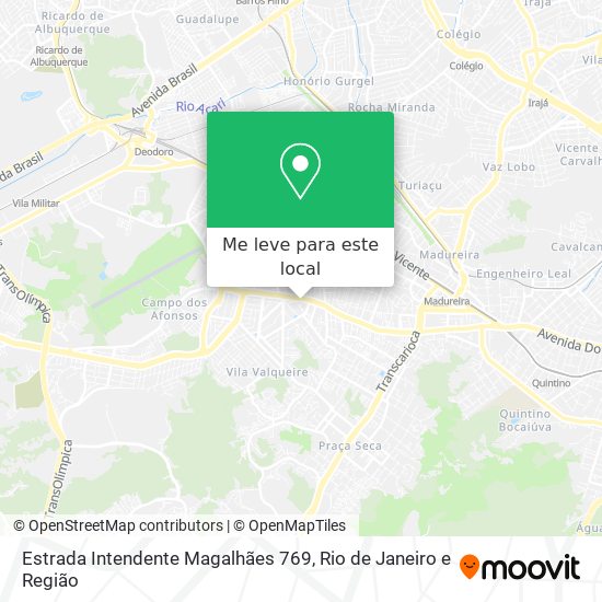 Estrada Intendente Magalhães 769 mapa