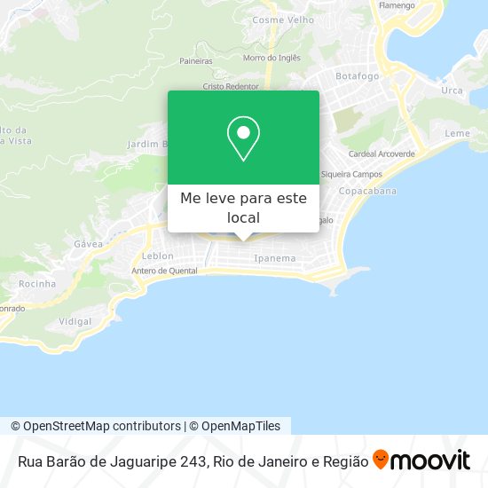 Rua Barão de Jaguaripe 243 mapa
