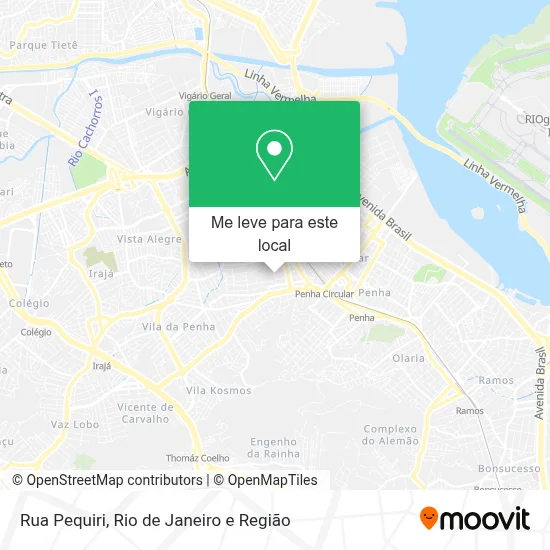 Rua Pequiri mapa