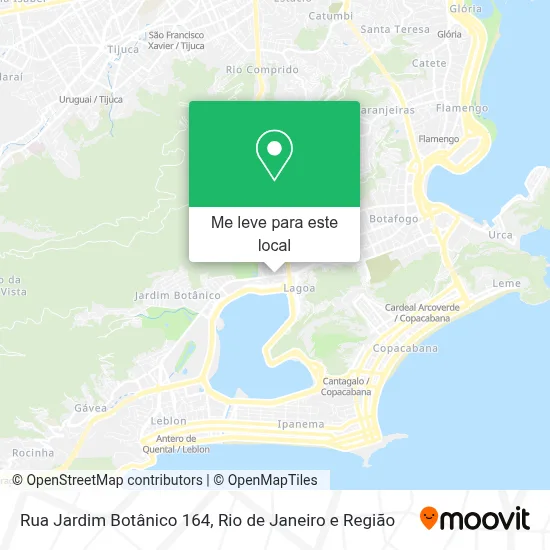 Rua Jardim Botânico 164 mapa