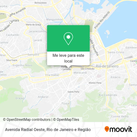 Avenida Radial Oeste mapa