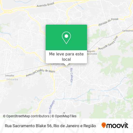 Rua Sacramento Blake 56 mapa