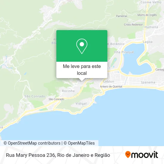 Rua Mary Pessoa 236 mapa