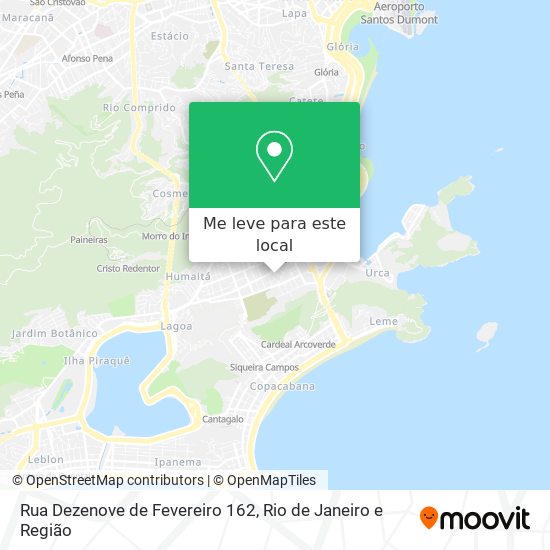 Rua Dezenove de Fevereiro 162 mapa