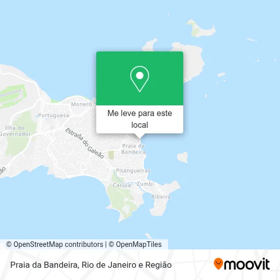 Praia da Bandeira mapa