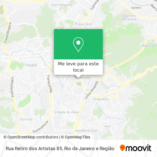 Rua Retiro dos Artistas 85 mapa
