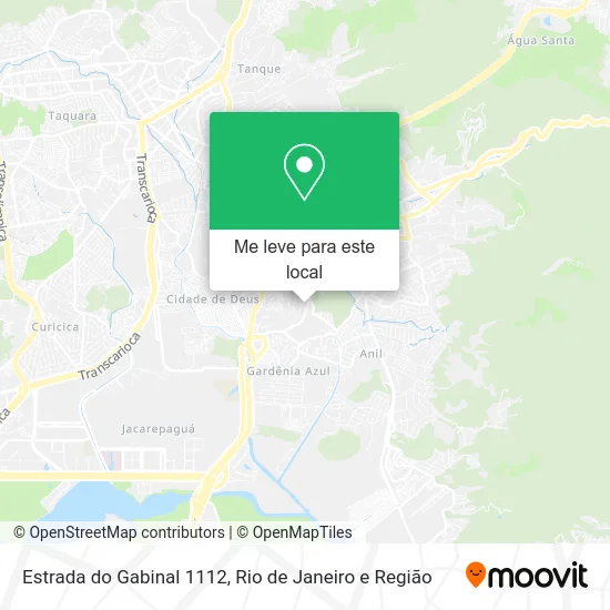 Estrada do Gabinal 1112 mapa