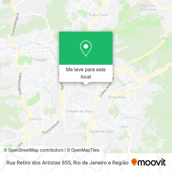 Rua Retiro dos Artistas 855 mapa