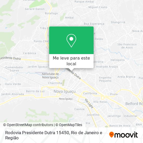 Rodovia Presidente Dutra 15450 mapa