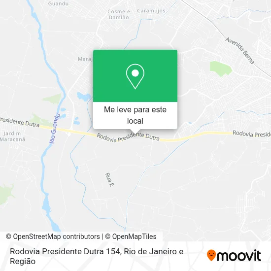 Rodovia Presidente Dutra 154 mapa