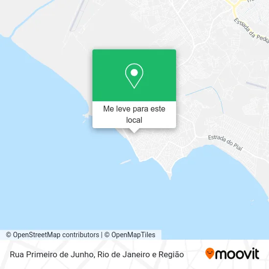 Rua Primeiro de Junho mapa