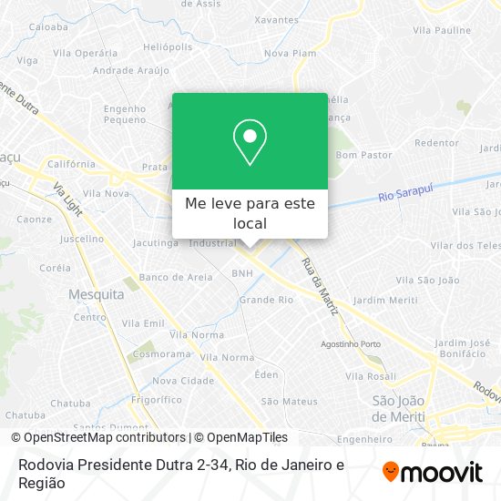 Rodovia Presidente Dutra 2-34 mapa
