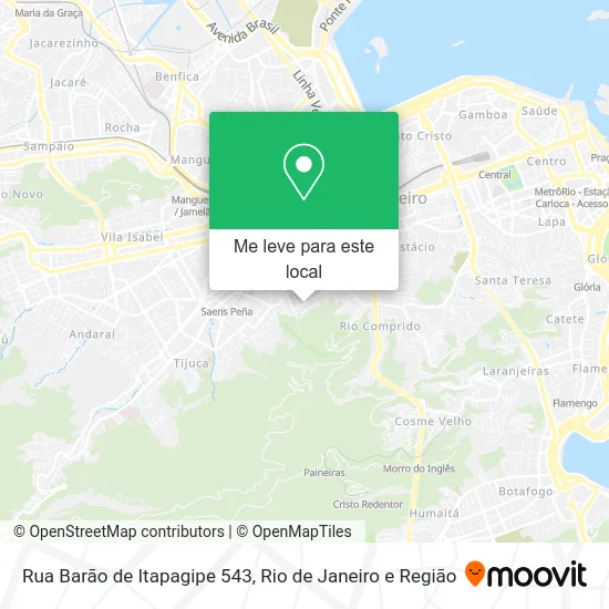 Rua Barão de Itapagipe 543 mapa