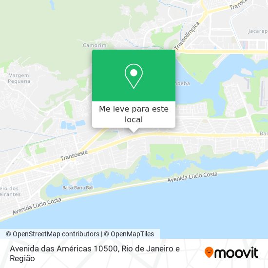 Avenida das Américas 10500 mapa