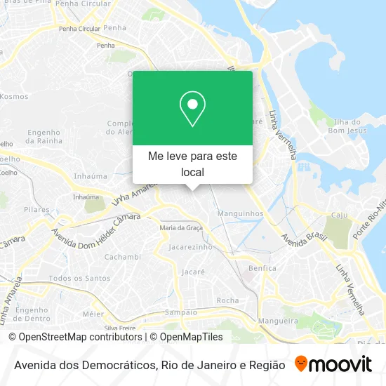Avenida dos Democráticos mapa