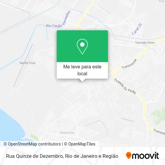 Rua Quinze de Dezembro mapa