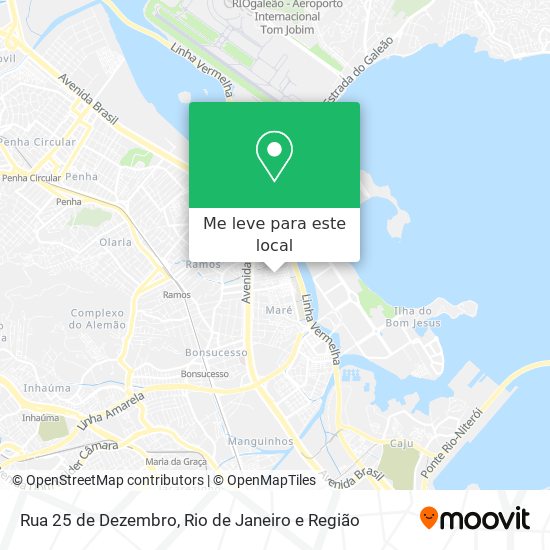 Rua 25 de Dezembro mapa