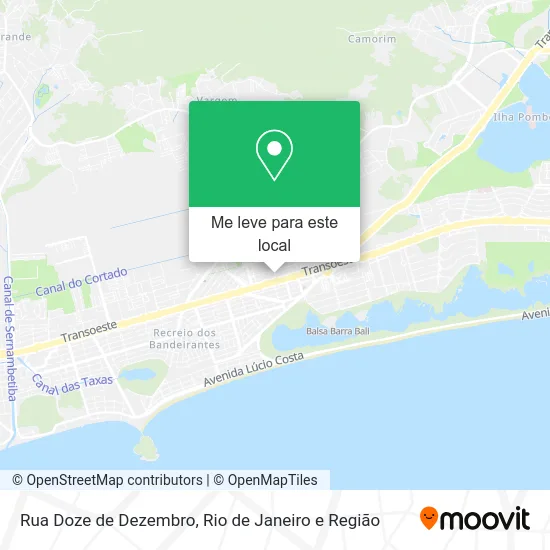 Rua Doze de Dezembro mapa