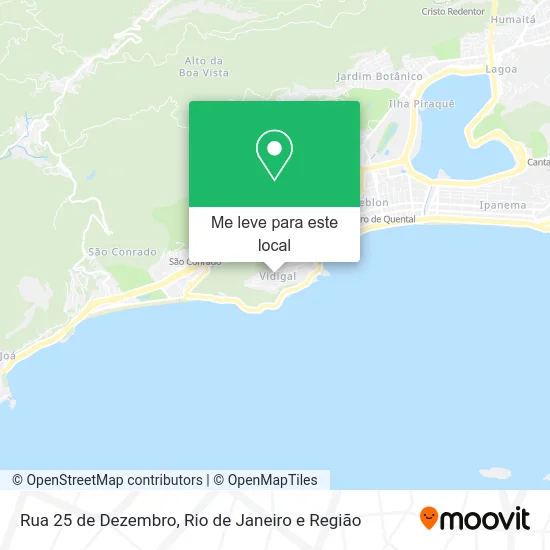 Rua 25 de Dezembro mapa