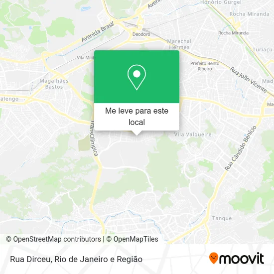 Rua Dirceu mapa