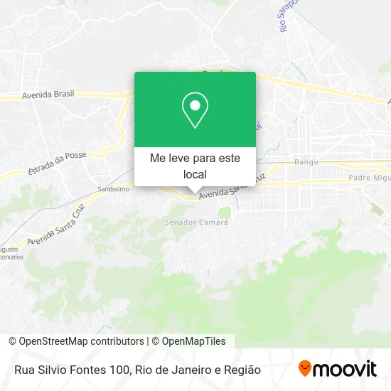 Rua Silvio Fontes 100 mapa