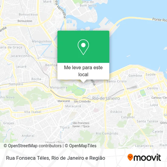 Rua Fonseca Téles mapa