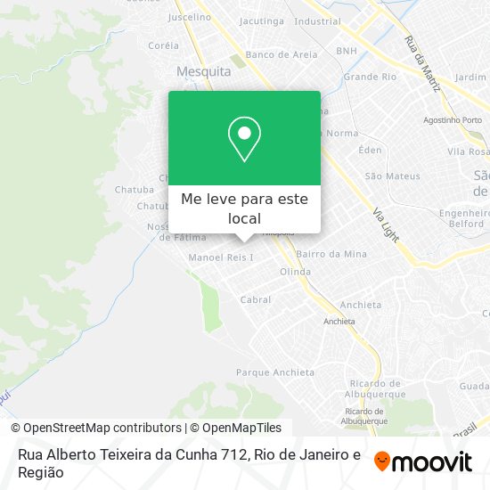 Rua Alberto Teixeira da Cunha 712 mapa