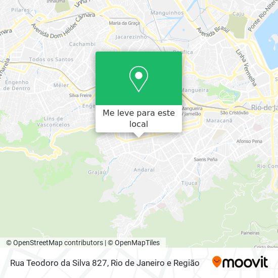 Rua Teodoro da Silva 827 mapa