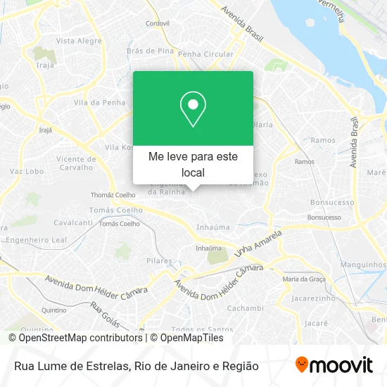 Rua Lume de Estrelas mapa